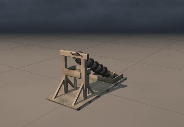 Water screw. The museum's reconstruction, built in code. A still from its film.